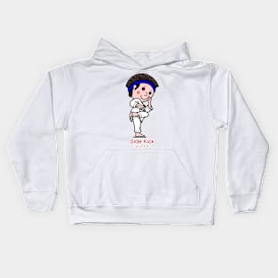 Black Belt-Side Kick Kids Hoodie